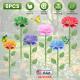 6Pack Metal Bee Watering Stations, Anti-Drowning Bee Butterfly Feeders Pollinator Stakes With Artificial Flowers For Outdoor Garden Courtyard Decor