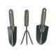 Garden Tool Set Ergonomic Handle Wide And Narrow Shovel 3 Prong Rake With Storage Bag For Gardening