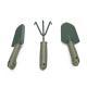 Garden Tool Set Ergonomic Handle Wide And Narrow Shovel 3 Prong Rake With Storage Bag For Gardening