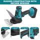20V Cordless Grass Trimmer 2000mAh 2 In 1 Handheld Electric Lawn Trimmer Hedge Trimmer With Pruning Shear For Gardening