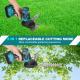 20V Cordless Grass Trimmer 2000mAh 2 In 1 Handheld Electric Lawn Trimmer Hedge Trimmer With Pruning Shear For Gardening