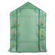 143x143x195cm Black Iron Pipe Steeple With 8 Pieces Grid Flower Stand With Zipper Rolling Door PE Cloth Greenhouse    SAME AS 54690859