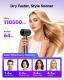 Plasma Ionic Hair Dryer With Diffuser, 110000 RPM High Speed Blow Dryer, Fast Drying Professional Hair Dryer With Smart Screen, Low Noise Ionic Hair Dryer For Curly Hair, Women & Men