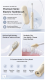 Sonic Electric Toothbrush With Upgraded Maglev Motor - 36,800 VPM High Frequency, 180-Day Battery Life, Only 2 Charges Per Year, Soft DuPont Bristles For Sensitive Gums - Travel Version