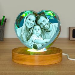 LED Light Base For 3D Crystal Photo Wood Lighted Display Plate Flat USB Operated