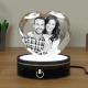 LED Light Base For 3D Crystal Photo Wood Lighted Display Plate Flat USB Operated