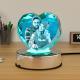 LED Light Base For 3D Crystal Photo Wood Lighted Display Plate Flat USB Operated