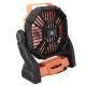 Outdoor Camping Fan Professional Efficient USB Rechargeable Tent Fan Camping Fan With LED Lantern For Camping Outdoor Orange