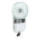 Portable Fan Transparent Foldable 1200mAh Battery USB Rechargeable Neck Hanging Fan For Walking Camping Travel Blue