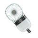 Portable Fan Transparent Foldable 1200mAh Battery USB Rechargeable Neck Hanging Fan For Walking Camping Travel Blue