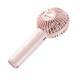 Portable Handheld Fan Quiet USB Rechargeable Multiple Speed Settings Handheld Pocket Fan For Students Pink