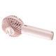 Portable Handheld Fan Quiet USB Rechargeable Multiple Speed Settings Handheld Pocket Fan For Students Pink