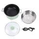 Electric Hot Pot 800W 3L Food Grade Nonstick Coating Multifunctional Electric Cooker With Steam Basket For Steak Rice Noodles Soup US Plug