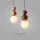 Wabi-sabi-style Guesthouse Single-head Long-string Pendant Light
