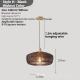 Japanese-style Dining Table Natural Wood Aesthetic, Vintage And Distinctive Walnut Wood Chandelier