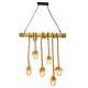 American-style Bamboo And Hemp Rope Chandelier