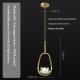 Creative Single-Head Copper Bedside Pendant Lamp For Balcony Hallway And Bedroom