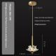 Creative Single-Head Copper Bedside Pendant Lamp For Balcony Hallway And Bedroom