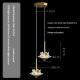 Creative Single-Head Copper Bedside Pendant Lamp For Balcony Hallway And Bedroom