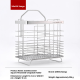 Wall-mounted chopstick barrel-round-including patch-304 stainless steel-1 piece - Option1