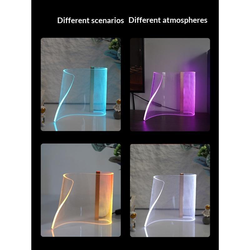 Sound-Activated Rhythmic LED Light Guide Acrylic Ambient Table Lamp