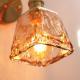 Retro Glass Wall Sconce Japanese-style Brass Bathroom Light