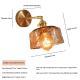 Retro Glass Wall Sconce Japanese-style Brass Bathroom Light
