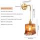Retro Glass Wall Sconce Japanese-style Brass Bathroom Light