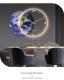 Moon Living Room Wall Clock Clock Mural Light