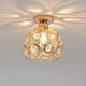 Creative Personalized Crystal Ceiling Light Hallway Light Balcony Flush Mount Light
