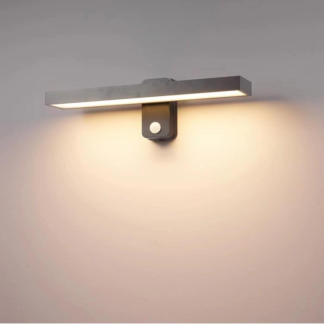 Outdoor 360-Degree Rotating Motion-Sensor Wall Light