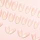 Pink Mid-length Nail Sequins White Cute Sweet And Simple Wear