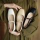 Thick-heeled Womens Singles Shoes With Mid-heel Comfortable Square Toe French Retro Flat-heeled Small Leather Shoes