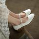 Thick-heeled Womens Singles Shoes With Mid-heel Comfortable Square Toe French Retro Flat-heeled Small Leather Shoes