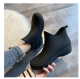 Trendy Rain Boots Mens Short Tube Non-slip Waterproof Shoes