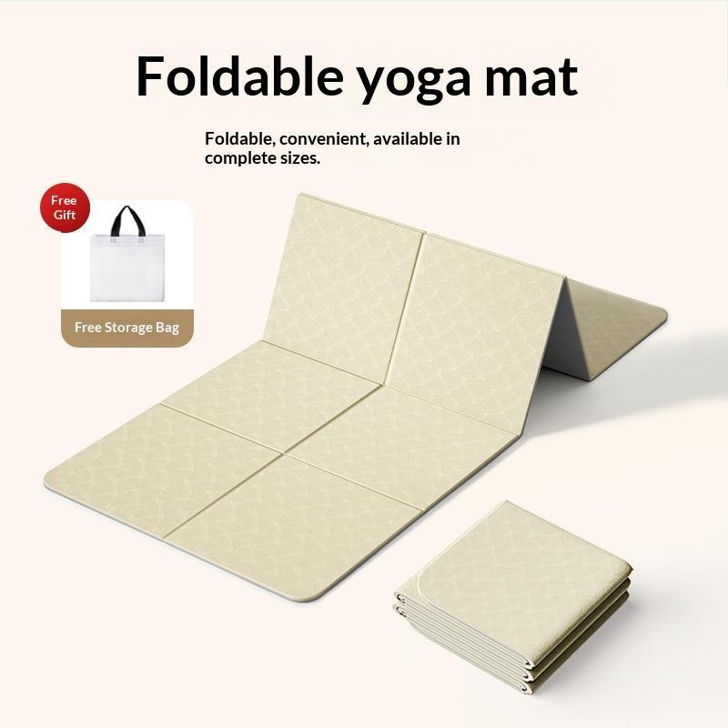 TPE Foldable Yoga Mat, Thickened And Non-slip
