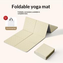 TPE Foldable Yoga Mat, Thickened And Non-slip
