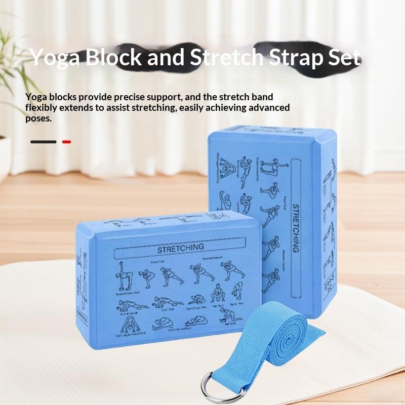 Wholesale EVA Yoga Block And Stretch Band Set For Dance Training