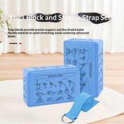 Wholesale EVA Yoga Block And Stretch Band Set For Dance Training