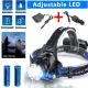 Rechargeabl LED Headlight Headlamp Head Torch Flashlight Work Light Camping Lamp