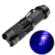 3Modes Mini Portable UV Ultra Violet LED Flashlight Purple Blacklight Torch Lamp Light