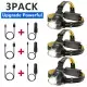 12000000lm LED Headlamp USB Rechargeable Headlight Head Torch Lamp Flashlight