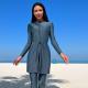 New Muslim Conservative Middle Eastern Solid-color Long-sleeve Pants Set