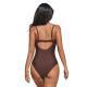 Womens Sexy Hollow-Out One-Piece Swimsuit With Open Back Bikini