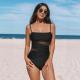 Womens Sexy Hollow-Out One-Piece Swimsuit With Open Back Bikini