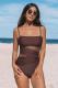 Womens Sexy Hollow-Out One-Piece Swimsuit With Open Back Bikini