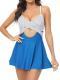 Backless Strap-design Womens One-piece Swimsuit