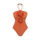 Sexy Lace-Up One-Piece Bikini 3D Womens Swimsuit