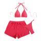 Sexy Bikini Three-Piece Set Womens Swimsuit With Special Fabric