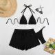 Sexy Bikini Three-Piece Set Womens Swimsuit With Special Fabric